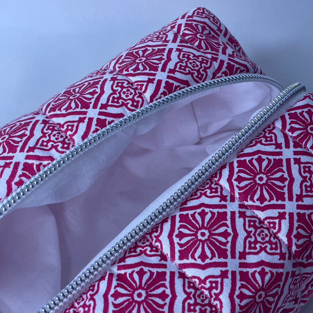 Trousse de toilette mandala rose - MINI