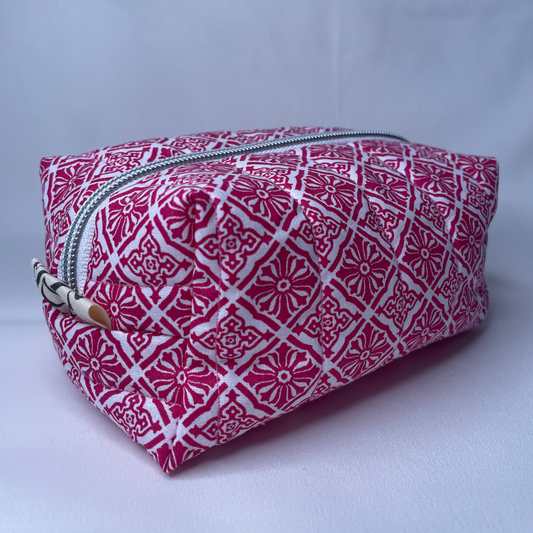 Trousse de toilette mandala rose - MINI