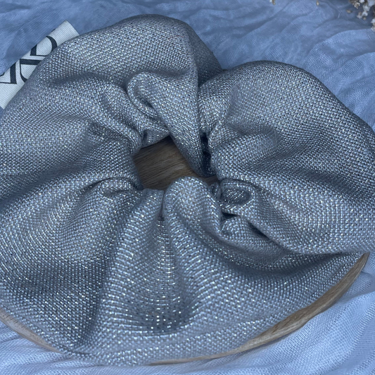 Chouchou beige pailleté