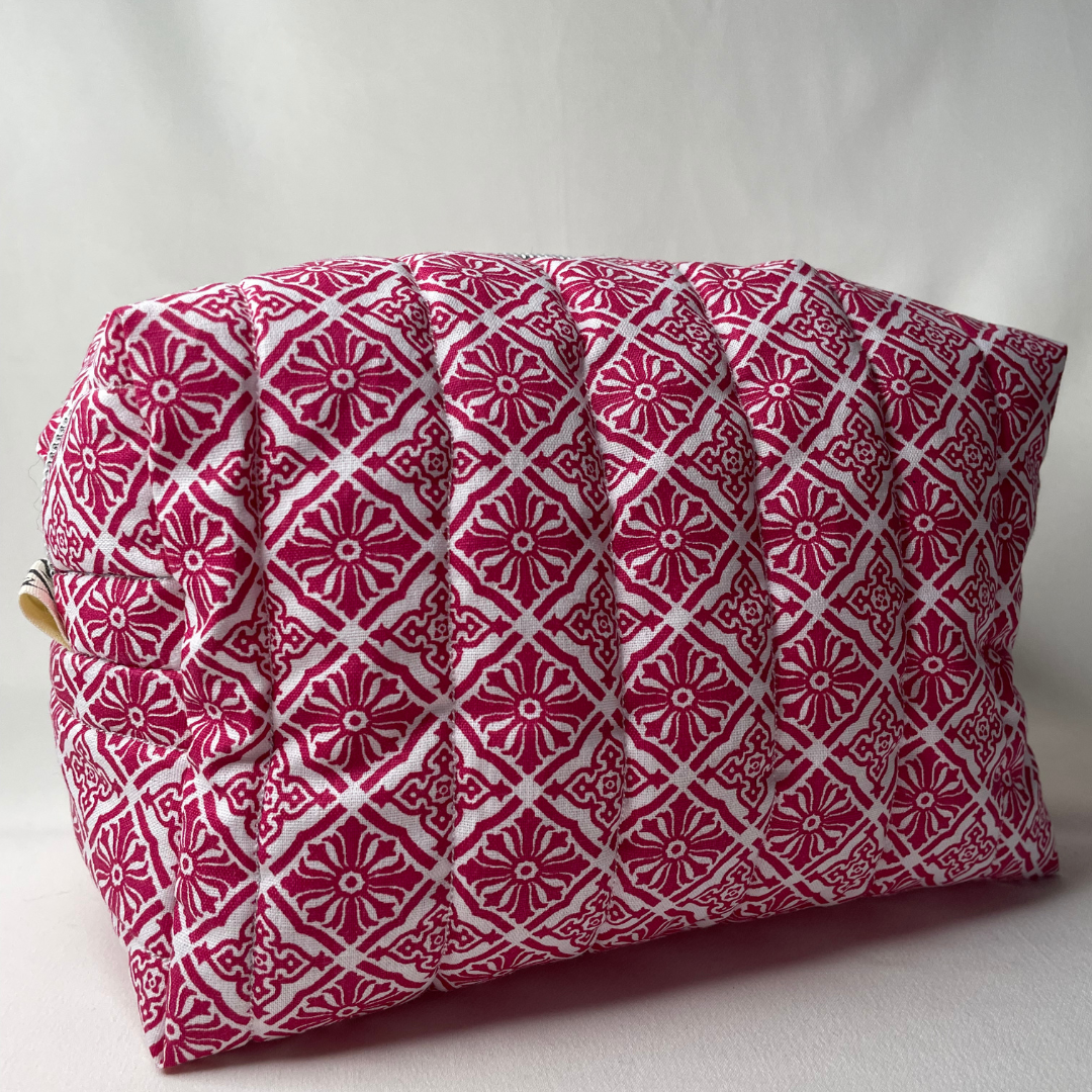 Trousse de toilette mandala rose - MAXI