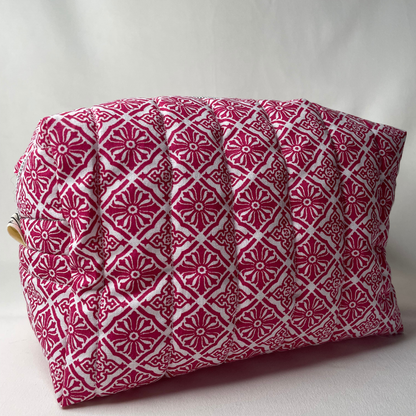 Trousse de toilette mandala rose - MAXI
