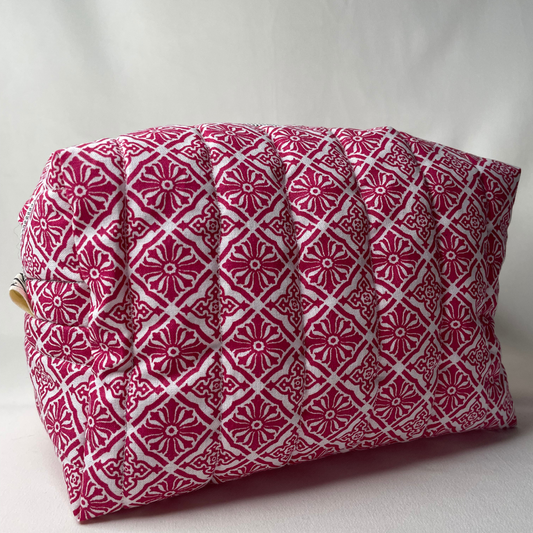 Trousse de toilette mandala rose - MAXI