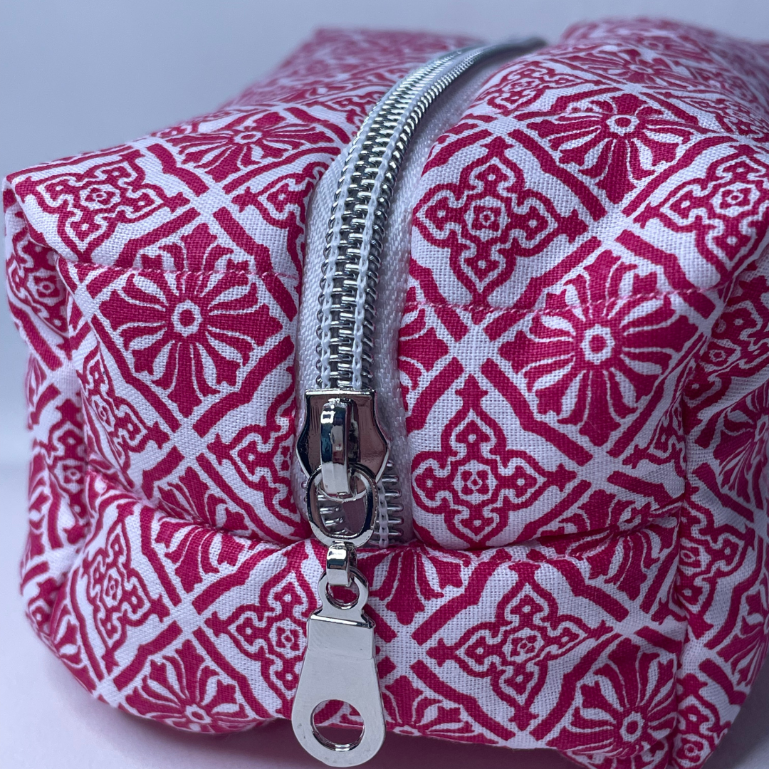 Trousse de toilette mandala rose - MINI