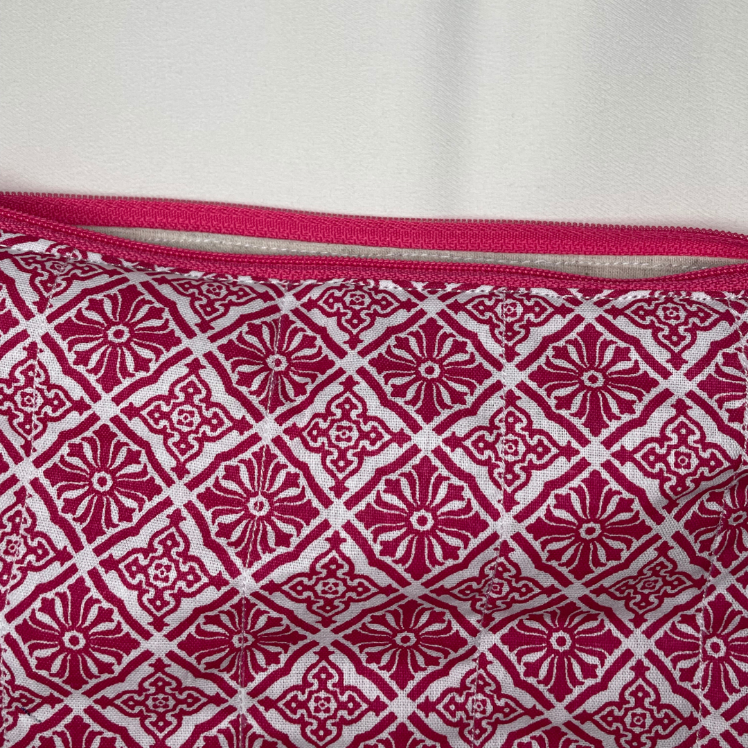 Mini pochette mandala rose