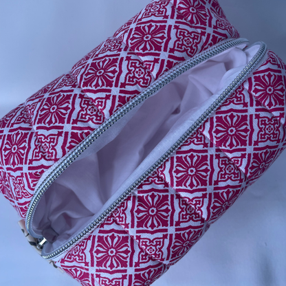 Trousse de toilette mandala rose - MINI