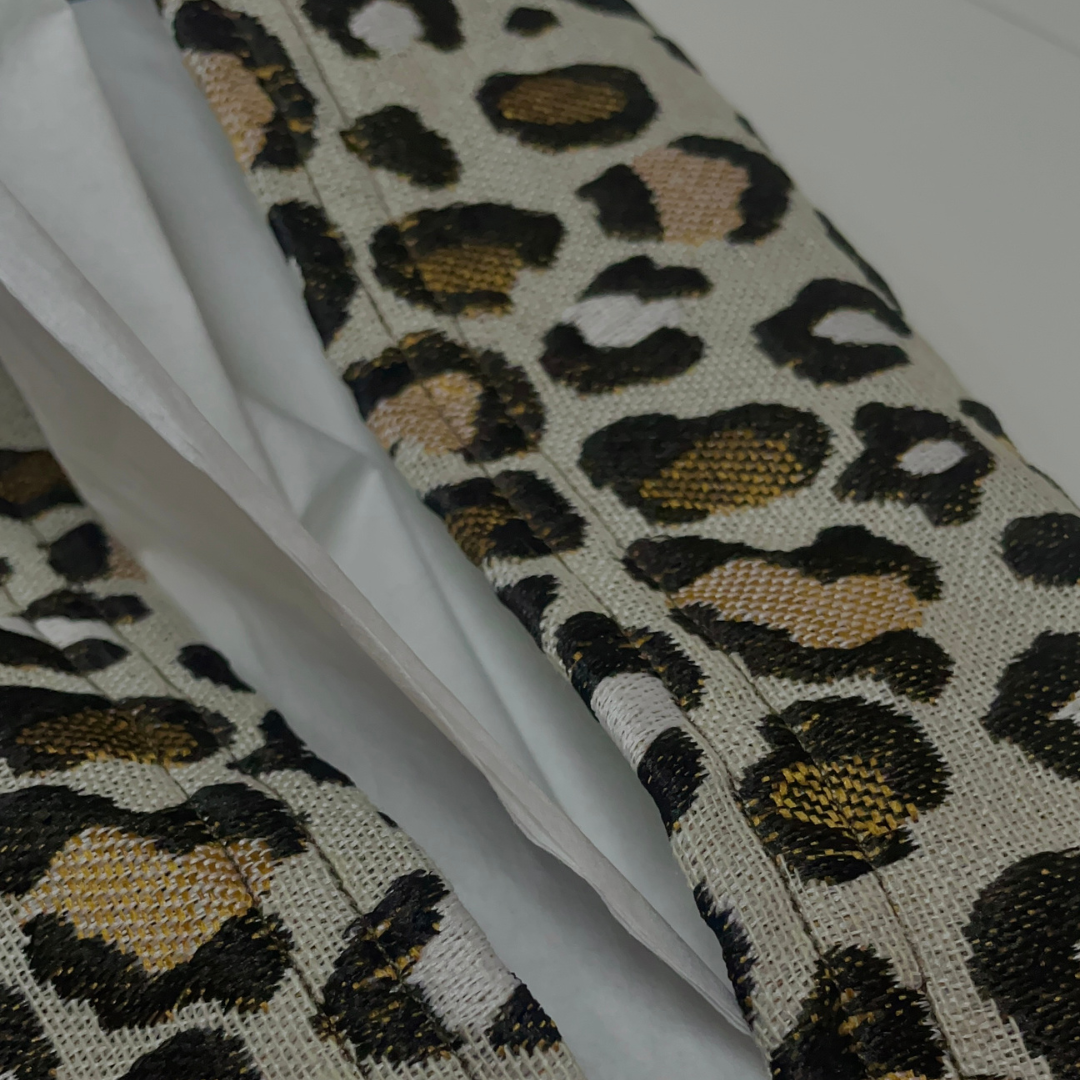 Boîte à mouchoir léopard