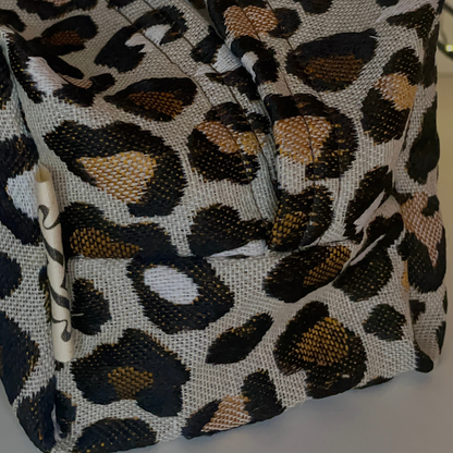 Boîte à mouchoir léopard